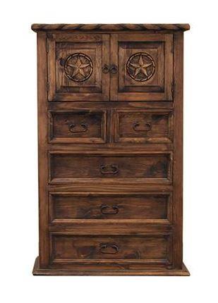 Rustic Country Medio Rope and Stars Bedroom Set at Walker Mattress and Furniture Locations in Cedar Park and Belton TX.