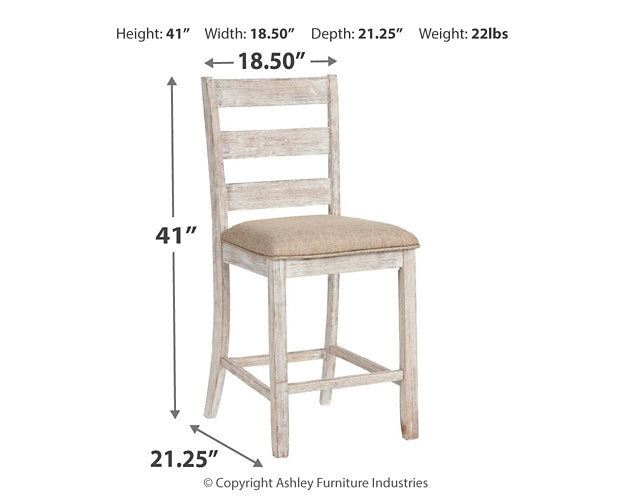 Skempton Counter Height Dining Table and 4 Barstools at Walker Mattress and Furniture Locations in Cedar Park and Belton TX.