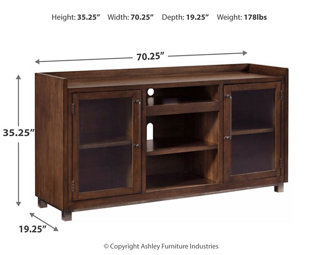 Starmore XL TV Stand w/Fireplace Option at Walker Mattress and Furniture Locations in Cedar Park and Belton TX.
