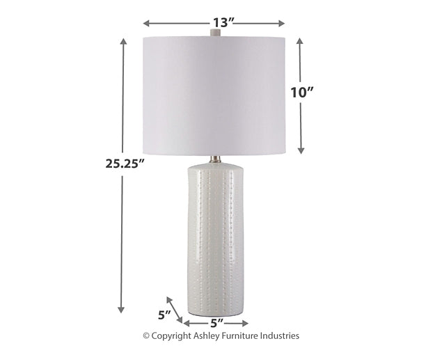 Steuben Ceramic Table Lamp (2/CN) at Walker Mattress and Furniture Locations in Cedar Park and Belton TX.