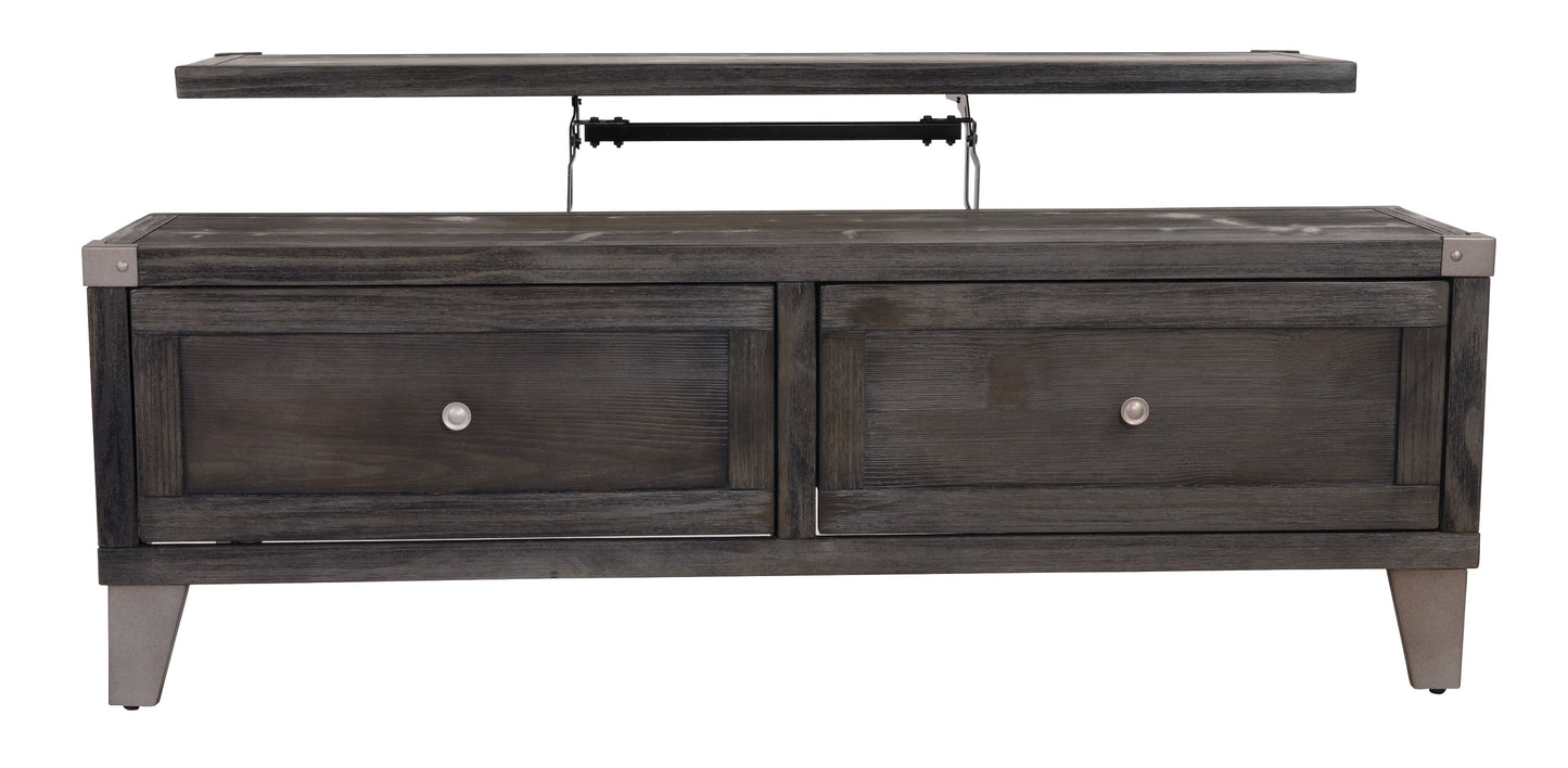 Todoe Lift Top Cocktail Table at Walker Mattress and Furniture Locations in Cedar Park and Belton TX.