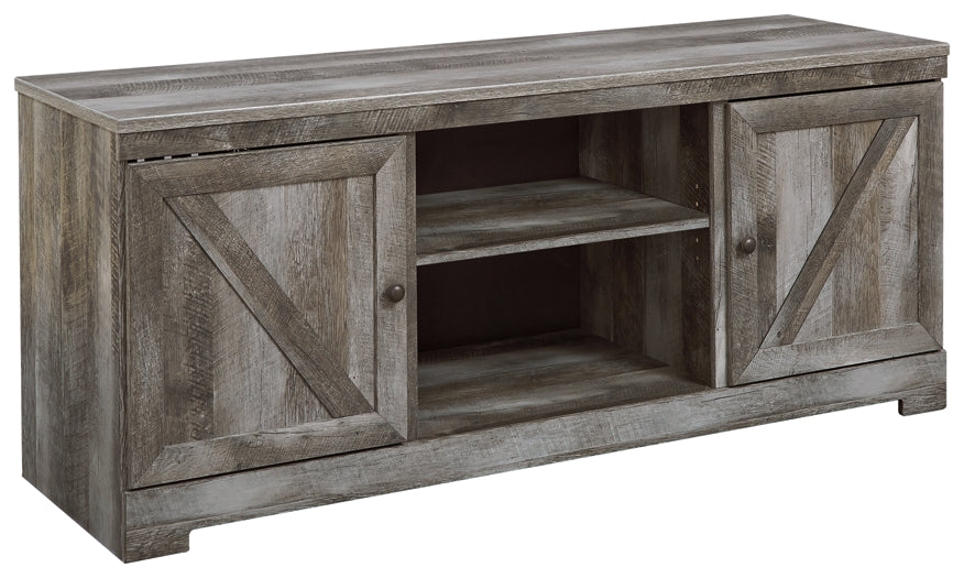 Wynnlow LG TV Stand w/Fireplace Option at Walker Mattress and Furniture Locations in Cedar Park and Belton TX.