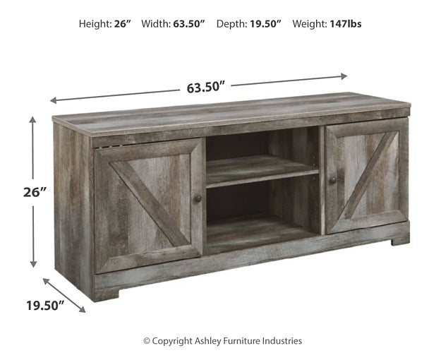 Wynnlow LG TV Stand w/Fireplace Option at Walker Mattress and Furniture Locations in Cedar Park and Belton TX.