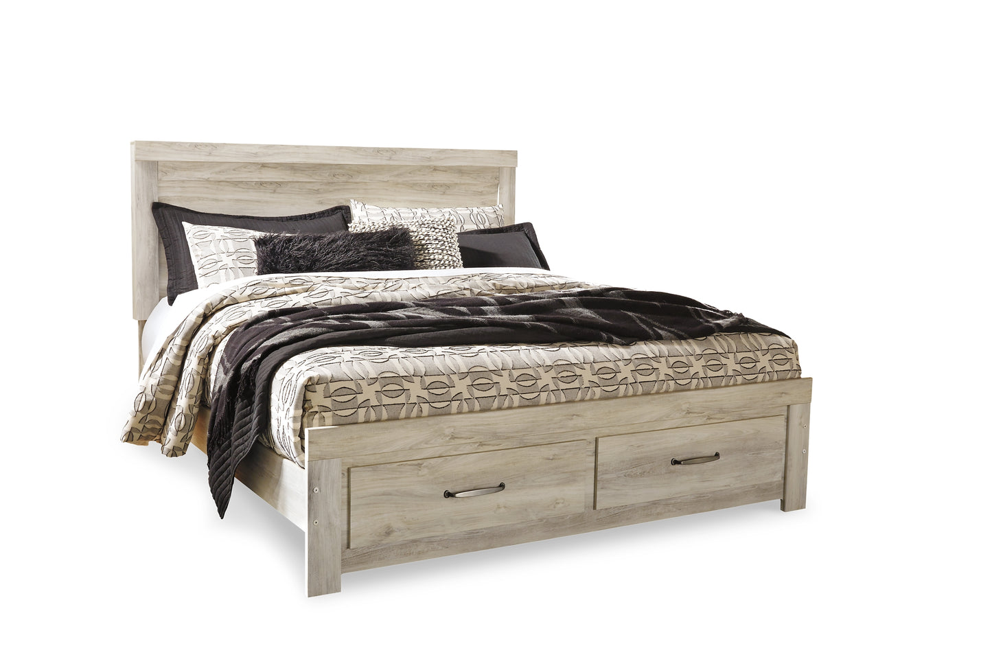 Bellaby Platform Bed With 2 Storage Drawers With Mirrored Dresser And 2 Nightstands
