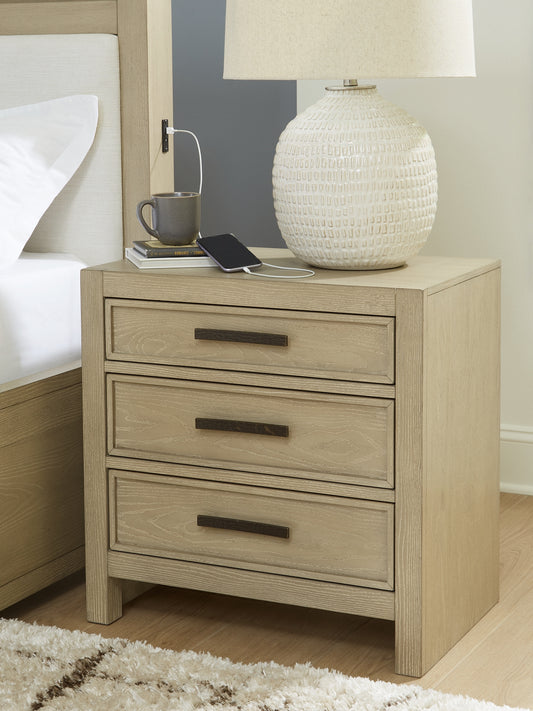 Calmoro Three Drawer Night Stand