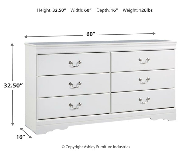 Anarasia Six Drawer Dresser at Walker Mattress and Furniture
