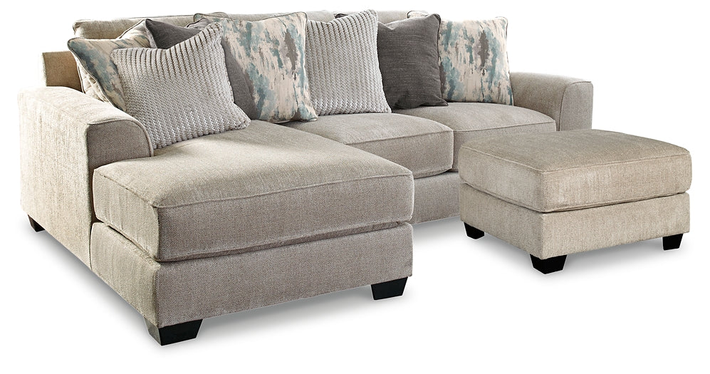Ardsley 2-Piece Sectional with Ottoman at Walker Mattress and Furniture