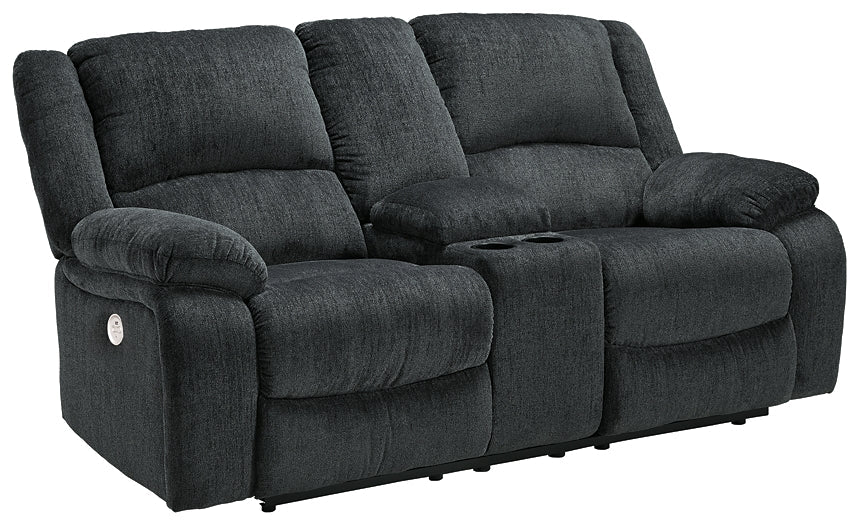 Draycoll Sofa, Loveseat and Recliner at Walker Mattress and Furniture Locations in Cedar Park and Belton TX.