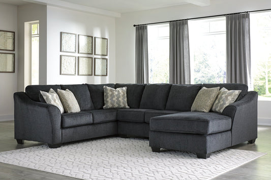 Eltmann 3-Piece Sectional with Chaise at Walker Mattress and Furniture Locations in Cedar Park and Belton TX.