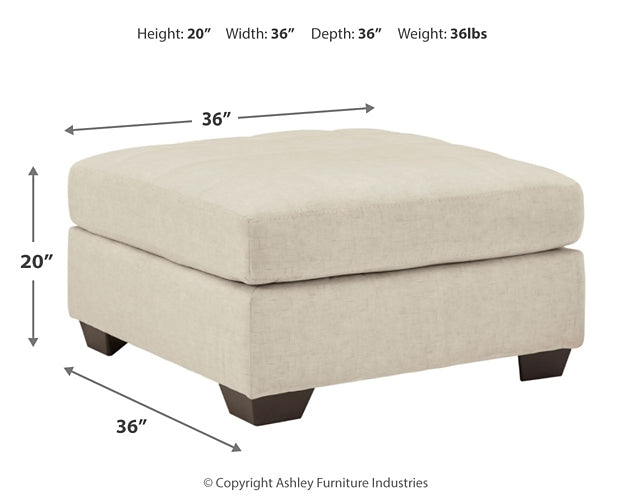 Falkirk 2-Piece Sectional with Ottoman at Walker Mattress and Furniture Locations in Cedar Park and Belton TX.