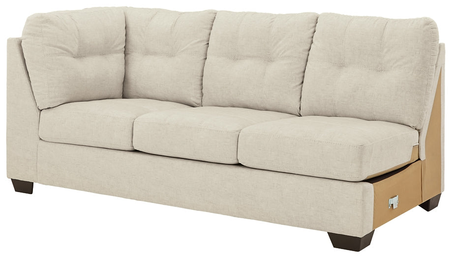 Falkirk 2-Piece Sectional with Ottoman at Walker Mattress and Furniture Locations in Cedar Park and Belton TX.