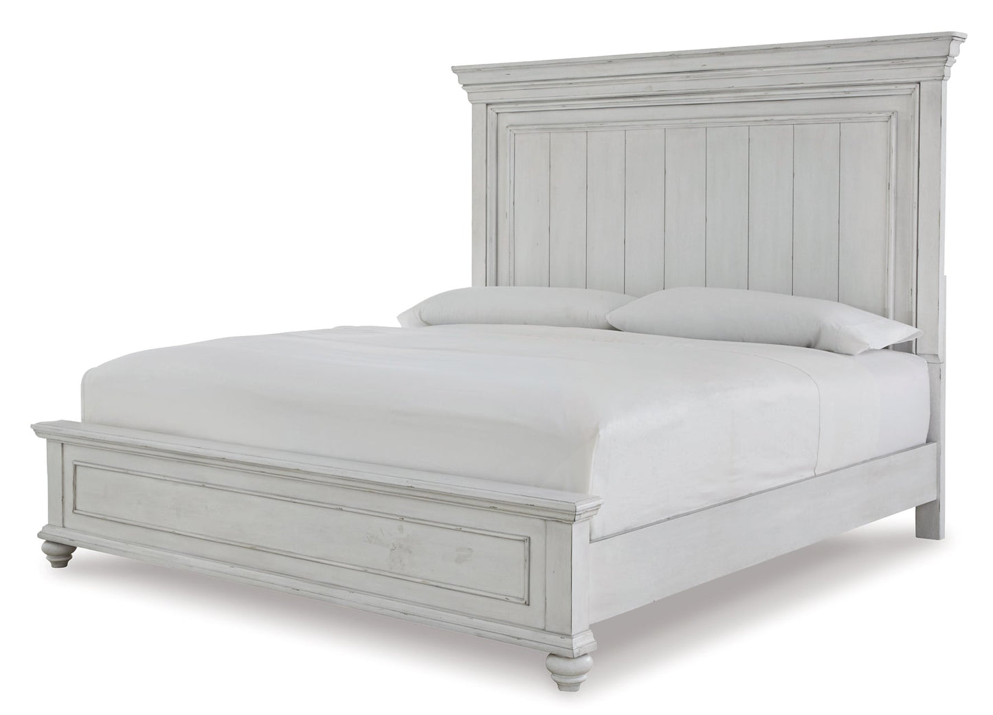 Kanwyn Queen Panel Bed with Mirrored Dresser and 2 Nightstands at Walker Mattress and Furniture Locations in Cedar Park and Belton TX.