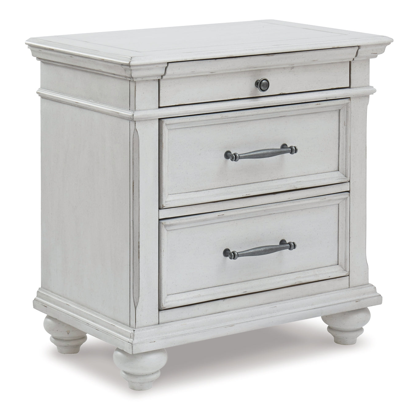 Kanwyn Queen Panel Bed with Mirrored Dresser and 2 Nightstands at Walker Mattress and Furniture Locations in Cedar Park and Belton TX.