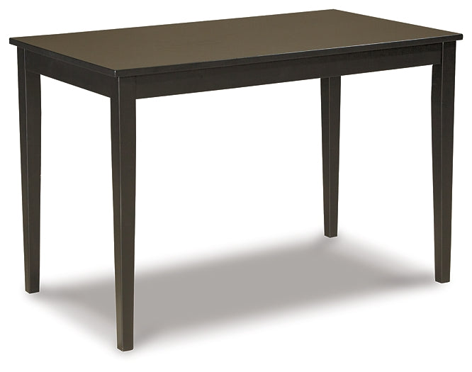 Kimonte Dining Table and 4 Chairs at Walker Mattress and Furniture Locations in Cedar Park and Belton TX.