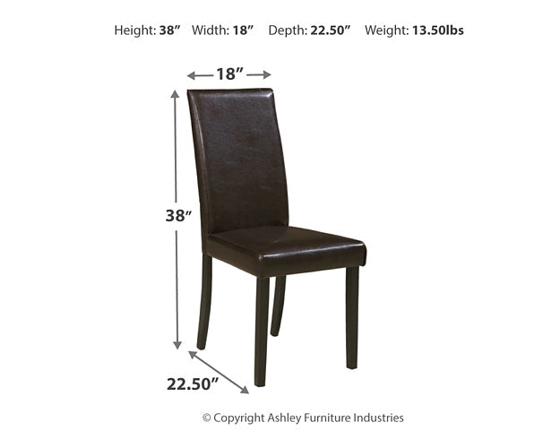 Kimonte Dining Table and 4 Chairs at Walker Mattress and Furniture Locations in Cedar Park and Belton TX.