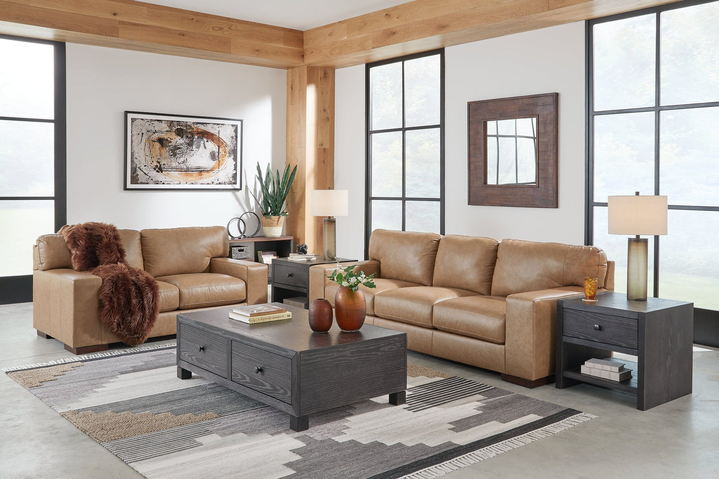 Lombardia Sofa and Loveseat at Walker Mattress and Furniture Locations in Cedar Park and Belton TX.