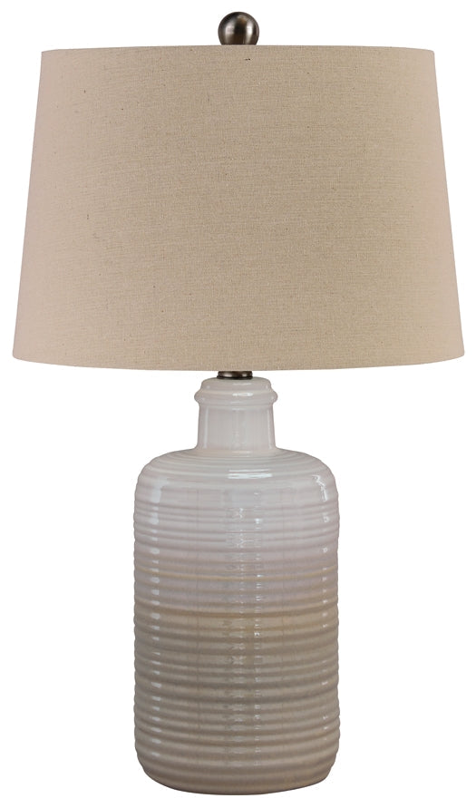 Marnina Ceramic Table Lamp (2/CN) at Walker Mattress and Furniture Locations in Cedar Park and Belton TX.