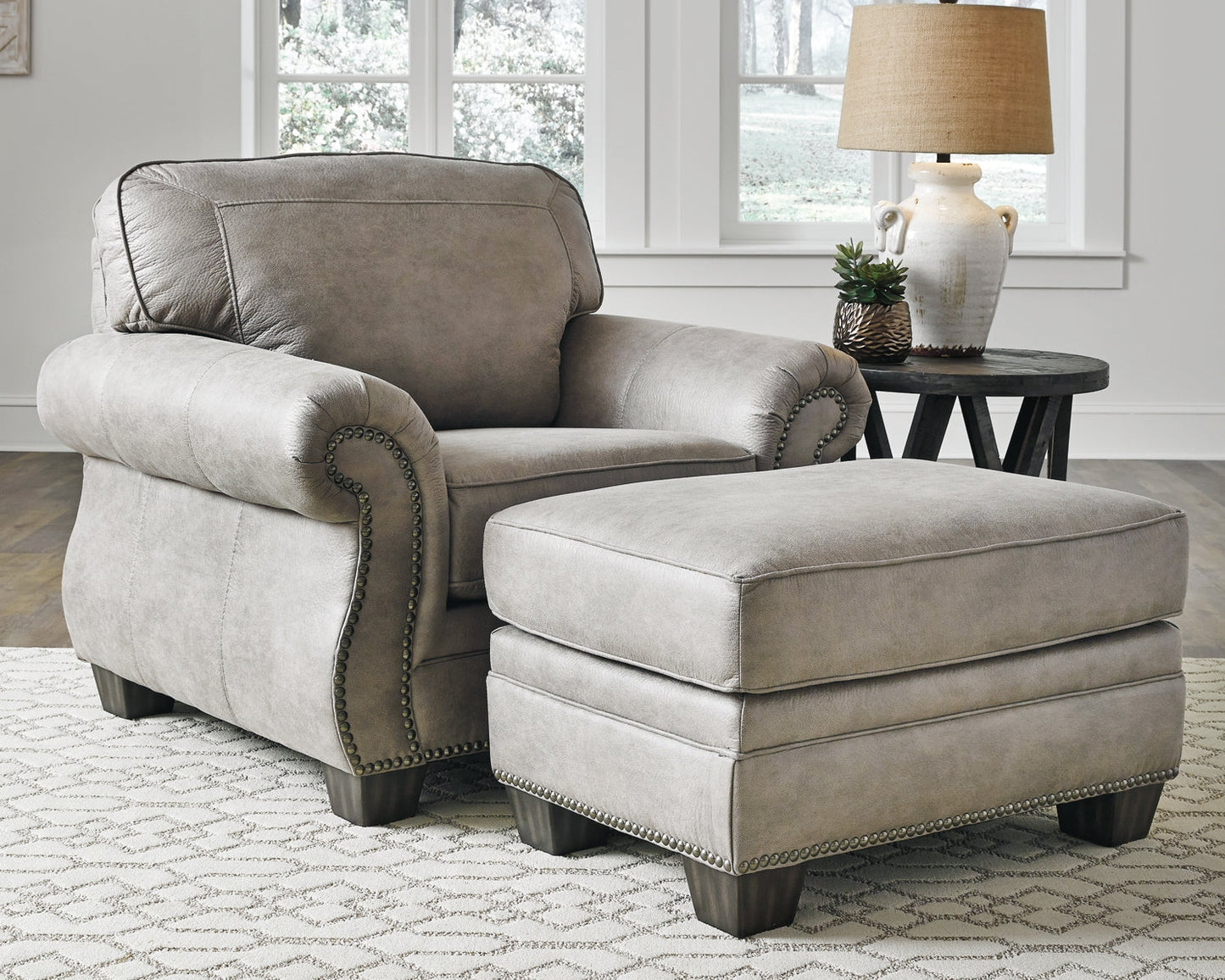 Olsberg Chair and Ottoman at Walker Mattress and Furniture Locations in Cedar Park and Belton TX.