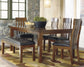 Ralene Dining Table and 4 Chairs and Bench at Walker Mattress and Furniture Locations in Cedar Park and Belton TX.