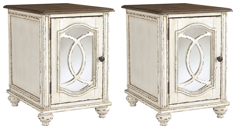 Realyn 2 End Tables at Walker Mattress and Furniture Locations in Cedar Park and Belton TX.