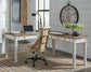 Realyn 2-Piece Home Office Desk at Walker Mattress and Furniture Locations in Cedar Park and Belton TX.