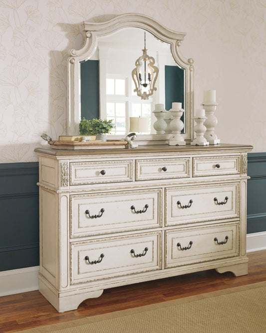 Realyn Dresser and Mirror at Walker Mattress and Furniture Locations in Cedar Park and Belton TX.