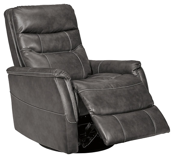 Riptyme Swivel Glider Recliner at Walker Mattress and Furniture Locations in Cedar Park and Belton TX.