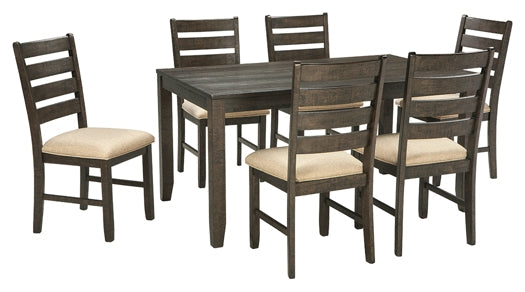 Rokane Dining Room Table Set (7/CN) at Walker Mattress and Furniture Locations in Cedar Park and Belton TX.