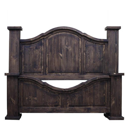 Rustic Curved Medio Bedroom Set at Walker Mattress and Furniture Locations in Cedar Park and Belton TX.