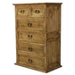 Rustic Mansion Honey Pine Bedroom Set at Walker Mattress and Furniture Locations in Cedar Park and Belton TX.