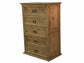 Rustic Mansion Honey Pine Bedroom Set at Walker Mattress and Furniture Locations in Cedar Park and Belton TX.