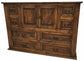 Rustic Mansion Medio Bedroom Set at Walker Mattress and Furniture Locations in Cedar Park and Belton TX.