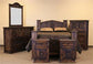 Rustic Mansion Medio Bedroom Set w/Stars at Walker Mattress and Furniture Locations in Cedar Park and Belton TX.