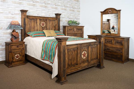 Rustic Marble Star Medio Bedroom Set at Walker Mattress and Furniture Locations in Cedar Park and Belton TX.