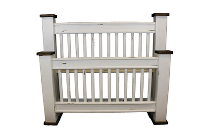 Rustic Mission White Bedroom Set at Walker Mattress and Furniture Locations in Cedar Park and Belton TX.