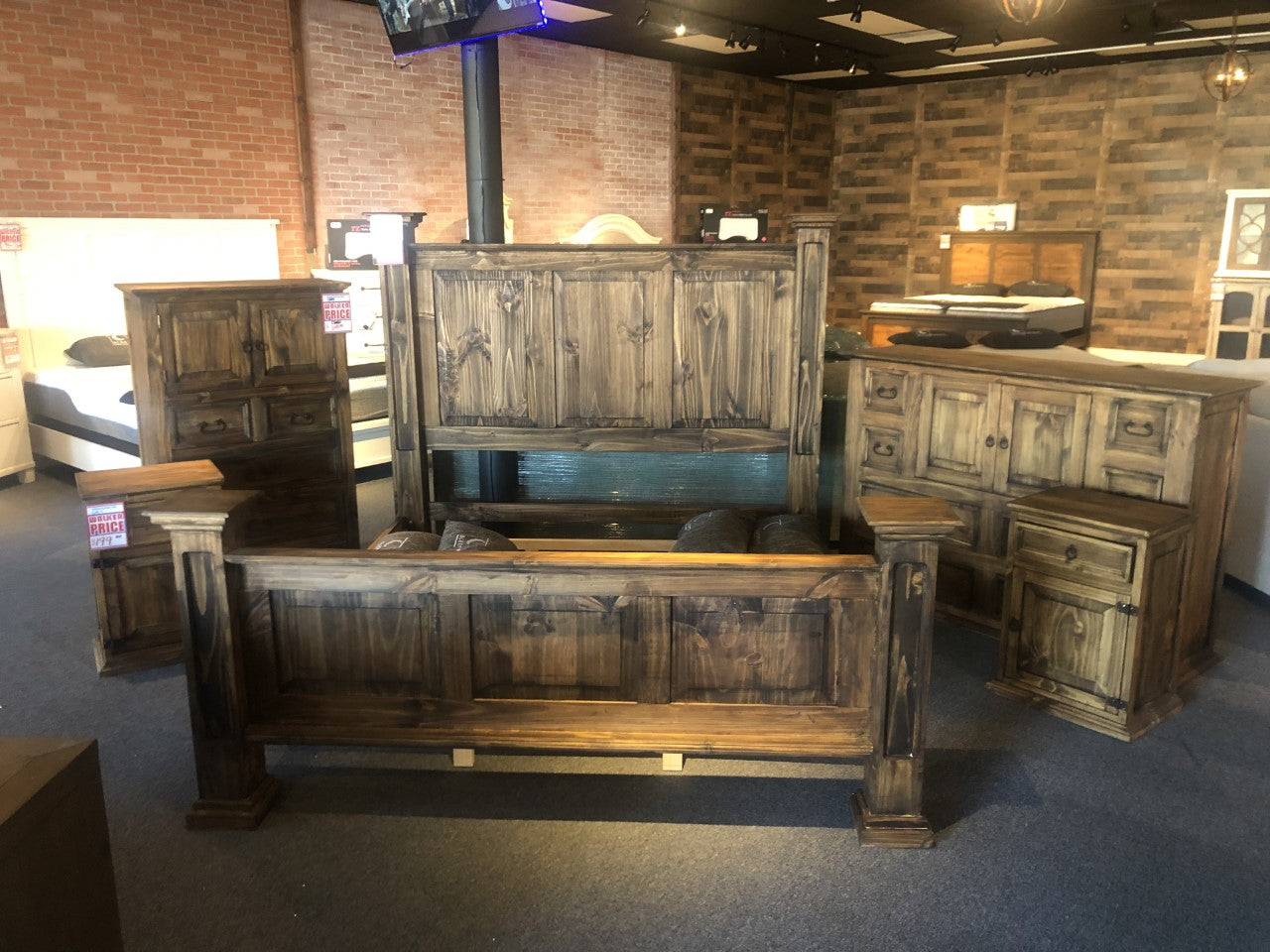 Rustic Oasis Medio Bedroom Set at Walker Mattress and Furniture Locations in Cedar Park and Belton TX.