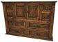 Rustic Promo Medio Bedroom Set w/Star Option at Walker Mattress and Furniture Locations in Cedar Park and Belton TX.