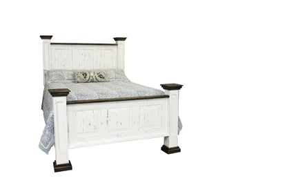 Rustic White Oasis Bedroom Set at Walker Mattress and Furniture Locations in Cedar Park and Belton TX.