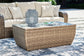 Sandy Bloom Outdoor Coffee Table with 2 End Tables at Walker Mattress and Furniture Locations in Cedar Park and Belton TX.