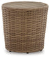 Sandy Bloom Outdoor Coffee Table with End Table at Walker Mattress and Furniture Locations in Cedar Park and Belton TX.