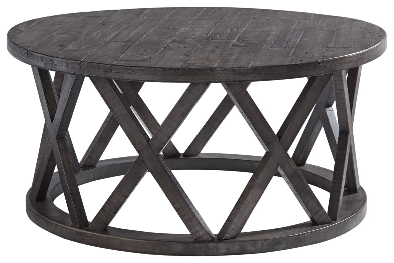 Sharzane Coffee Table with 1 End Table at Walker Mattress and Furniture Locations in Cedar Park and Belton TX.