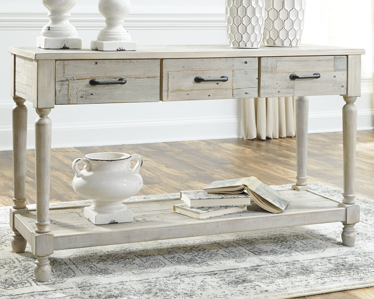 Shawnalore Sofa Table at Walker Mattress and Furniture Locations in Cedar Park and Belton TX.