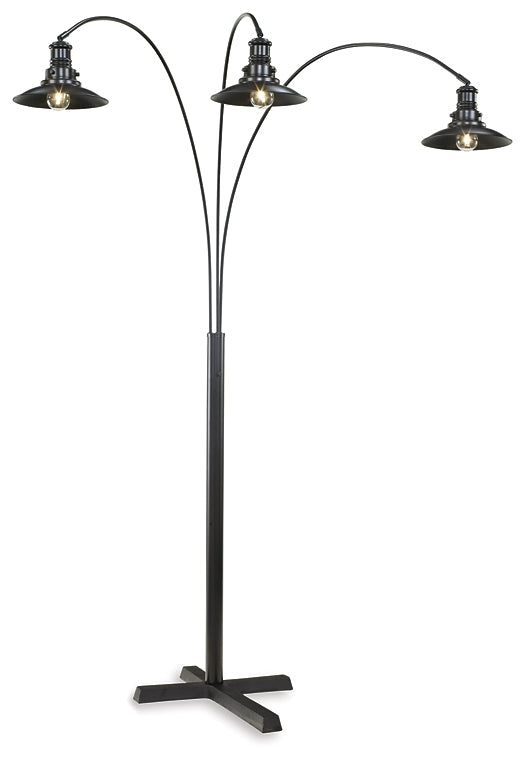 Sheriel Metal Arc Lamp (1/CN) at Walker Mattress and Furniture Locations in Cedar Park and Belton TX.