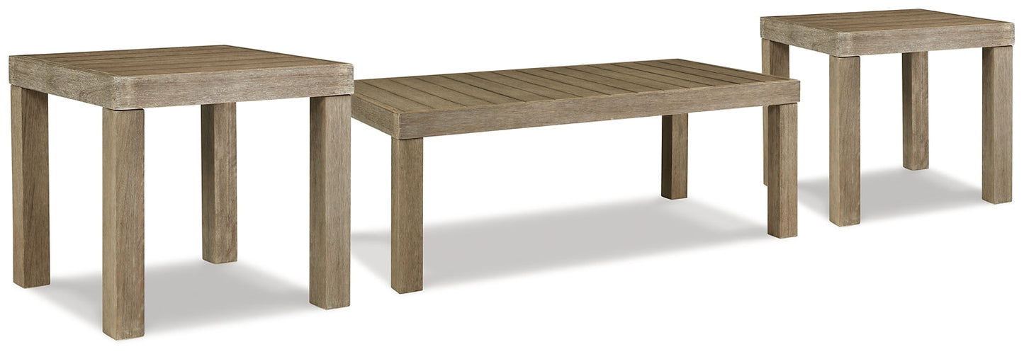 Silo Point Outdoor Coffee Table with 2 End Tables at Walker Mattress and Furniture Locations in Cedar Park and Belton TX.