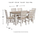 Skempton Dining Room Table Set (7/CN) at Walker Mattress and Furniture Locations in Cedar Park and Belton TX.