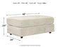 Soletren Oversized Accent Ottoman at Walker Mattress and Furniture Locations in Cedar Park and Belton TX.