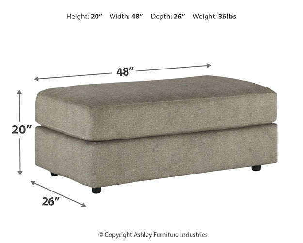 Soletren Oversized Accent Ottoman at Walker Mattress and Furniture Locations in Cedar Park and Belton TX.