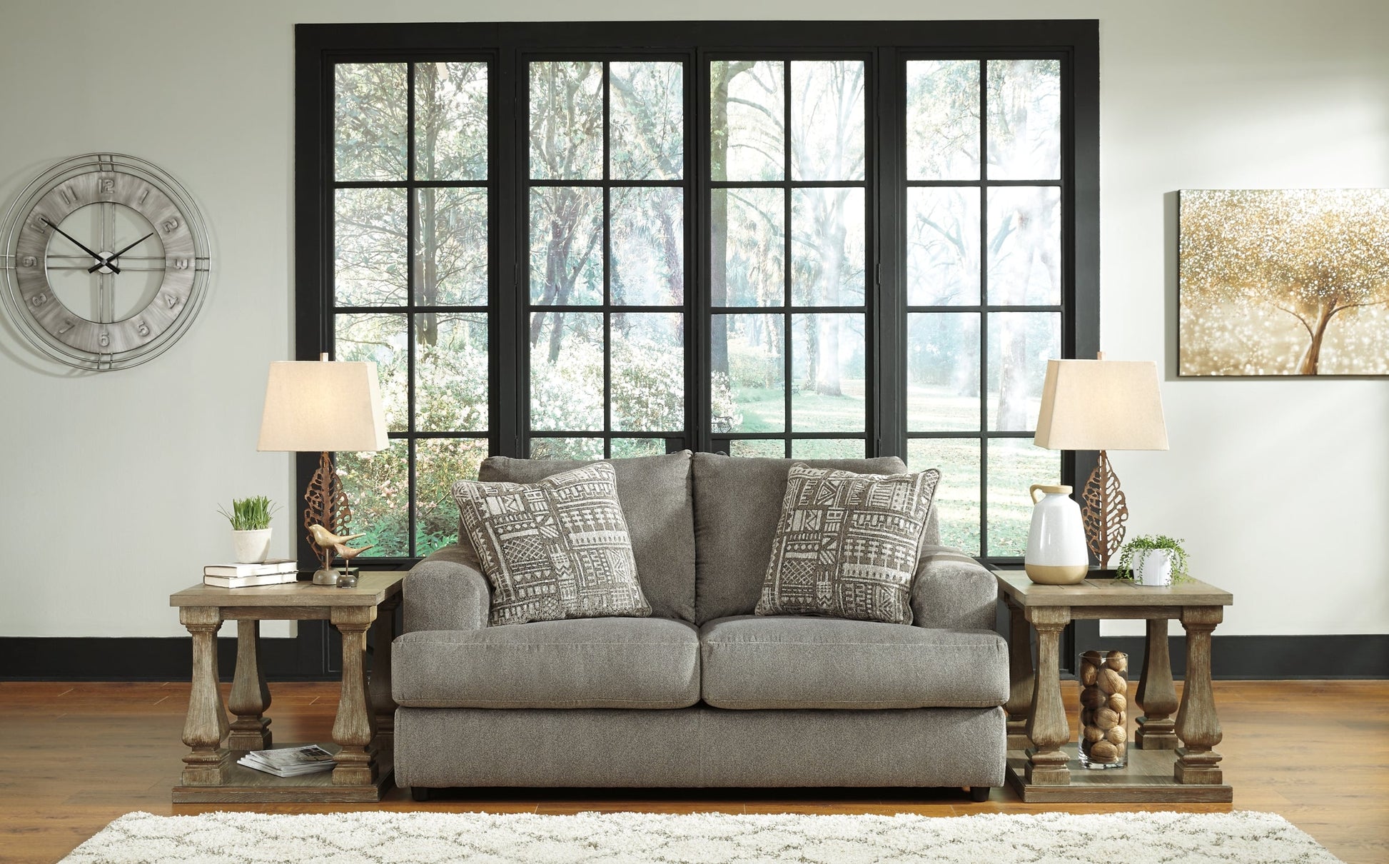 Soletren Sofa, Loveseat, Chair and Ottoman at Walker Mattress and Furniture Locations in Cedar Park and Belton TX.