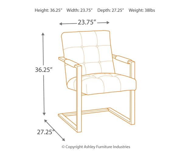 Starmore Home Office Desk with Chair at Walker Mattress and Furniture Locations in Cedar Park and Belton TX.