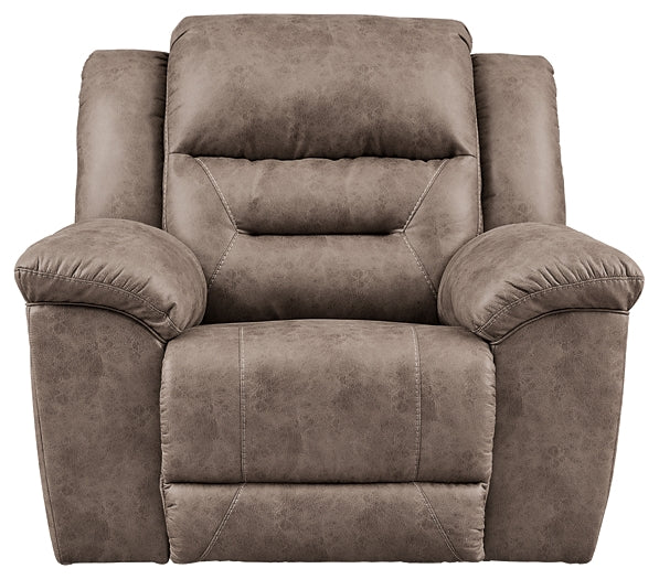 Stoneland Power Rocker Recliner at Walker Mattress and Furniture Locations in Cedar Park and Belton TX.